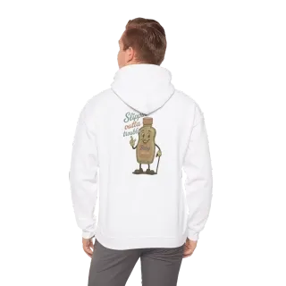 Hoodie 019 Person 4 Back White